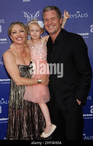 Rebecca Gayheart, Billie Dane und Eric Dane kommen zum jährlichen Chrysalis Butterfly Ball 13. in Brentwood County Estates, Los Angeles. Stockfoto
