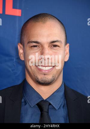 Bryton James nimmt an der CBS-CW-Showtime Summer TCA Press Tour 2014 im Pacific Design Center in Los Angeles, Kalifornien, Teil. Stockfoto