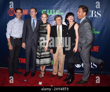 Brian Dietzen, Sean Murray, Emily Wickersham, David McCallum, Pa bei der CBS-CW-Showtime Summer TCA Press Tour 2014 im Pacific Design Center in Los Angeles, Kalifornien. Stockfoto