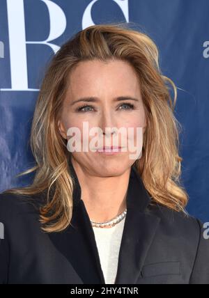 Tea Leoni nimmt an der CBS-CW-Showtime Summer TCA Press Tour 2014 Teil, die am 17. Juli 2014 im Pacific Design Center, West Hollywood, Kalifornien, stattfand. Stockfoto