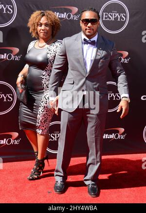 Tre Mason bei der Ankunft am 2014 ESPYS im Nokia Theater, L.A. Live. Stockfoto