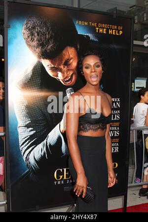 Tika Sumpter bei der New Yorker Premiere „Get On Up“, die am 21. Juli 2014 im Apollo Theatre stattfand. Stockfoto