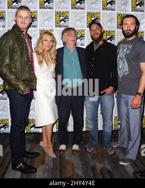 Alexander Ludwig, Katherine Winnick, Michael Hirst, Travis Fimme auf der Comic-Con 2014 in San Diego, Kalifornien. Stockfoto