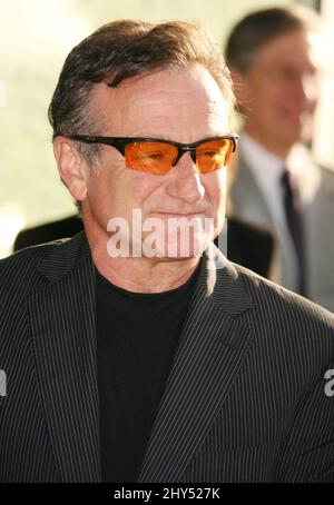DATEI-FOTO: Robin Williams stirbt mit 63 Jahren. Robin Williams bei der Premiere von 'License to Wed'. (Hollywood, Kalifornien) Stockfoto