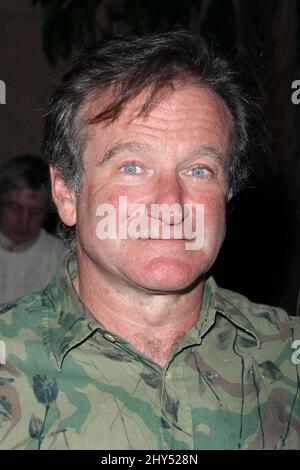 DATEI-FOTO: Robin Williams stirbt mit 63 Jahren. Robin Williams bei einem Q&A für „One Hour Photo“. (Hollywood, Kalifornien) Stockfoto