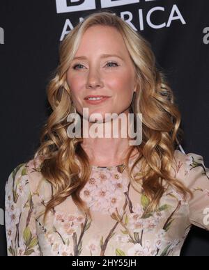 Anne Heche bei der Ankunft beim BAFTA TV Tea 2014 im SLS Hotel in Los Angeles, USA. Stockfoto