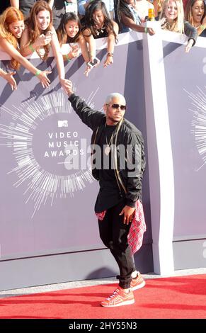 Chris Brown bei den MTV Video Music Awards 2014 beim Forum Stockfoto