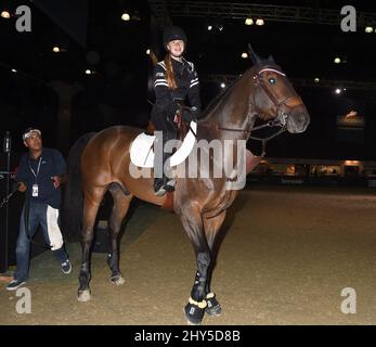 Jennifer Gates während des Longines Los Angeles Masters Charity Pro-am im Los Angeles Convention Center. Stockfoto