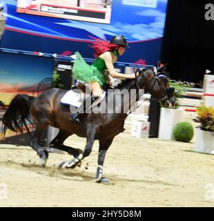 Hannah Selleck während des Longines Los Angeles Masters Charity Pro-am im Los Angeles Convention Center. Stockfoto