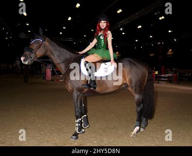 Hannah Selleck während des Longines Los Angeles Masters Charity Pro-am im Los Angeles Convention Center. Stockfoto