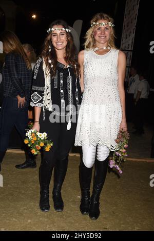 Jessica Springsteen und Hilary McNerney während des Longines Los Angeles Masters Charity Pro-am im Los Angeles Convention Center. Stockfoto