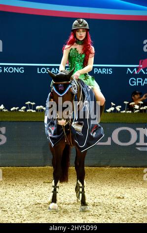 Hannah Selleck während des Longines Los Angeles Masters Charity Pro-am im Los Angeles Convention Center. Stockfoto