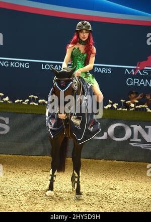 Hannah Selleck während des Longines Los Angeles Masters Charity Pro-am im Los Angeles Convention Center. Stockfoto