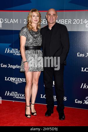 Steffi Graf und Andre Agassi während des Longines Los Angeles Masters Charity Pro-am im Los Angeles Convention Center. Stockfoto