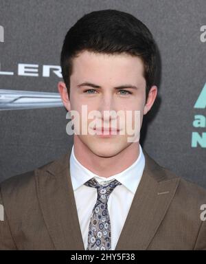 Dylan Minnette kommt zur Premiere von „Alexander and the terrible, Horrible, No Good, Very Bad Day“ im El Capitan Theatre, Los Angeles Stockfoto