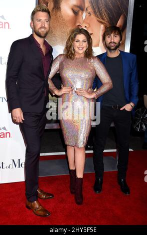 Charles Kelley, Hilary Scott, Dave Haywood, Lady Antebellum besuchen die „The Best of Me“-Weltpremiere im Regal Cinema, Los Angeles Stockfoto