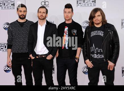 Bastille nimmt an den American Music Awards 2014 im Nokia Theater Teil Stockfoto