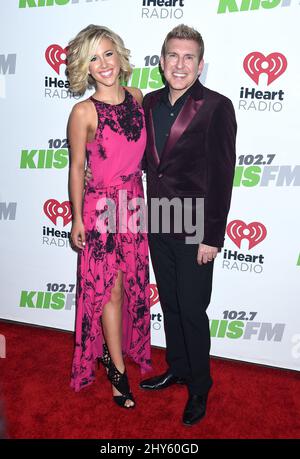 Savannah Chrisley und Todd Chrisley kommen zum Jingle Ball-Konzert von KIIS FM im Staples Center, Los Angeles. Stockfoto