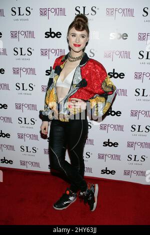 Kiesza veranstaltet montags eine Mitgliedschaft im Foxtail Nightclub, SLS Hotel, Las Vegas Stockfoto