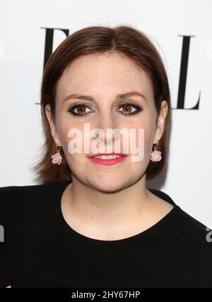 Lena Dunham nimmt an der Elle's Annual Women in Television-Veranstaltung Teil, die im Sunset Tower Hotel, West Hollywood, Ca. 13. Januar 2015 Stockfoto