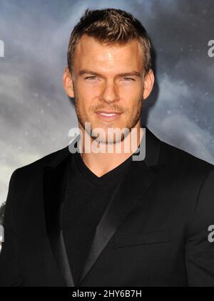 Alan Ritchson nahm an der Premiere von „Project Almanac“ in Los Angeles im TCL Chinese Theatre Teil Stockfoto