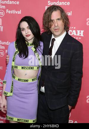 Frances Bean Cobain und Brett Morgen bei der Sundance Film Festival Premiere von KURT COBAIN 2015: MONTAGE VON HECK im Marc Stockfoto