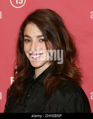 Olivia Thirlby bei der Premiere DES STANFORD PRISON EXPERIMENTS beim Sundance Film Festival 2015 im Eccles Theatre Stockfoto