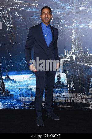 Brandon T. Jackson bei der Premiere von „Jupiter Ascending“ in Los Angeles Stockfoto
