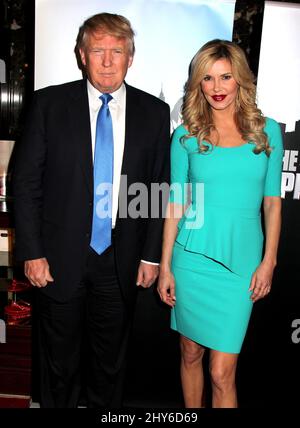 Donald Trump und Brandi Glanville nehmen an dem Red Carpet Event „Celebrity Apprentice“ in den Trump Towers in New York City Teil Stockfoto