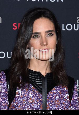 Jennifer Connelly nimmt an einer Veranstaltung mit dem Titel Louis Vuitton Teil und enthüllt eine unkonventionelle Ausstellung, die Serie 2 ??? Vergangenheit, Gegenwart und Zukunft“. Diese Ausstellung ist eine moderne und unerwartete Interpretation einer Modenschau. 5. Februar 2015 Los Angeles, Ca. Stockfoto