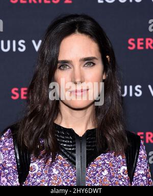 Jennifer Connelly nimmt an einer Veranstaltung mit dem Titel Louis Vuitton Teil und enthüllt eine unkonventionelle Ausstellung, die Serie 2 ??? Vergangenheit, Gegenwart und Zukunft“. Diese Ausstellung ist eine moderne und unerwartete Interpretation einer Modenschau. 5. Februar 2015 Los Angeles, Ca. Stockfoto