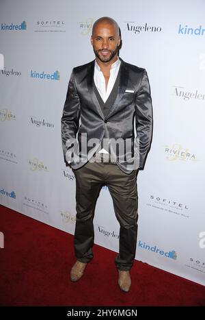 Ricky Whittle besucht die Kindred Foundation zur Adoption – erste Spendenaktion an der Riviera 31 im Sofitel Hotel Stockfoto