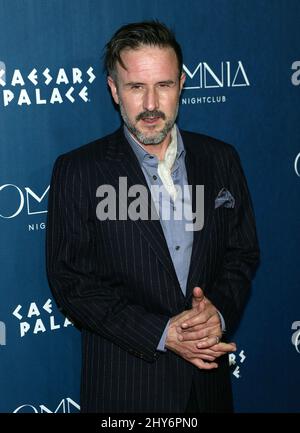 David Arquette bei der Justin Bieber 21. Birthday Party, OMNIA Nightclub im Caesars Palace Stockfoto