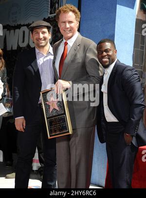 Will Ferrell, Kevin Hart, die Star Ehrung auf dem Hollywood Walk of Fame für will Ferrell Stockfoto