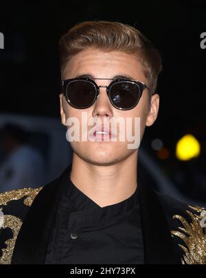Justin Bieber beim Metropolitan Museum of Art Met Gala, in New York City, USA. Stockfoto
