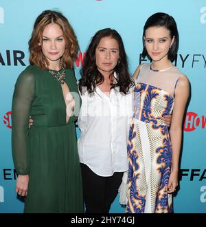 Ruth Wilson, Maura Tierney, Julia Goldani Telles nehmen an der Screening-Veranstaltung und Podiumsdiskussion von Showtime im Samuel Goldwyn Theatre Teil Stockfoto