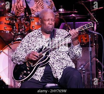 B.B. King und Buddy Guy im Bethel Woods Center for the Arts in New York, USA. Stockfoto