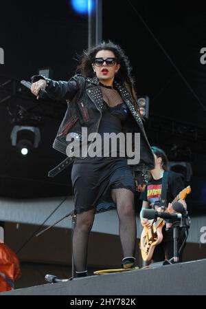 Charli XCX tritt während des Rock in Rio USA auf dem MGM Resorts Festival Gelände in Las Vegas, USA, auf. Stockfoto