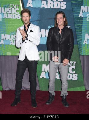 Florida Georgia Line nimmt an den CMT Music Awards 2015 Teil Stockfoto