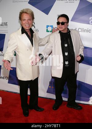 Siegfried Fischbacher, Roy Horn nimmt an der „Keep Memory Alive 19. Annual POWER OF LOVE“-Gala in der MGM Grand Garden Arena Teil Stockfoto