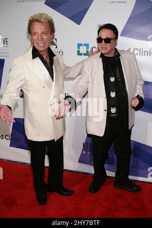 Siegfried Fischbacher, Roy Horn nimmt an der „Keep Memory Alive 19. Annual POWER OF LOVE“-Gala in der MGM Grand Garden Arena Teil Stockfoto