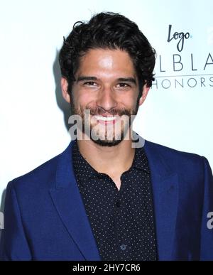 Tyler Posey nimmt an der „Trailblazer Honors“ 2015 von Logo in der Cathedral of St. John the Divine in Los Angeles, USA, Teil. Stockfoto