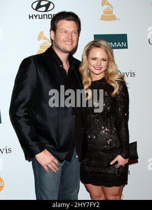 11. Februar 2012 Beverly Hills, Ca. Blake Shelton und Miranda Lambert Clive Davis und die Gala „Salute to Industry Icons“ der Recording Academy 2012 im Beverly Hilton Hotel Stockfoto