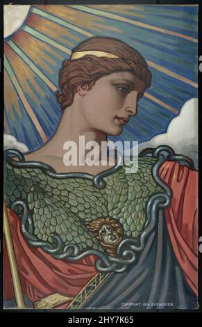 Leiter der Minerva'. Gemälde von Minerva. Öl auf Leinwand, 125 × 80 cm. Die Malerei war eine vorbereitende Studie für das Mosaik Minerva, das sich in der Library of Congress, Jefferson Building, Washington, D.C. befindet Stockfoto