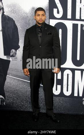 O'Shea Jackson Jr., OMG bei der Premiere von „Straight Outta Compton“ in Los Angeles Stockfoto