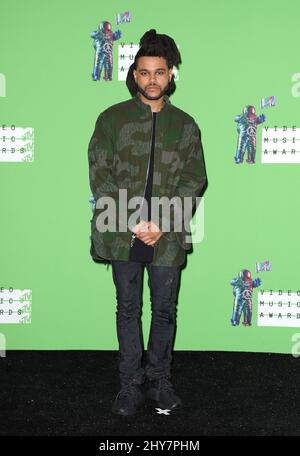 Das Wochenende hinter der Bühne bei den MTV Video Music Awards 2015 im Microsoft Theater, Los Angeles. Stockfoto