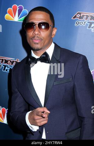 Nick Cannon nimmt am Mittwoch, den 16. September, an dem „America's Got Talent“-Finale nach der Show Red Carpet in der Radio City Music Hall in New York Teil. Stockfoto