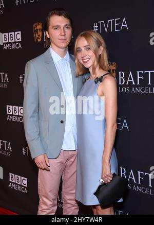 Paul Dano und Zoe Kazan bei der BAFTA Los Angeles TV Tea Party 2015 Stockfoto