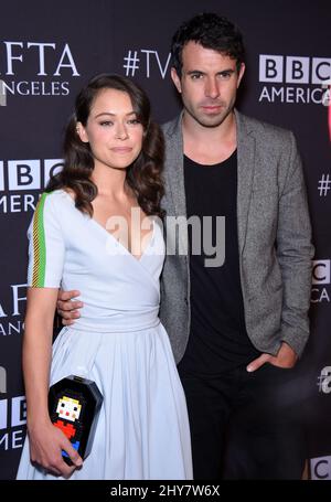 Tatiana Maslany und Tom Cullen bei der BAFTA Los Angeles TV Tea Party 2015 Stockfoto