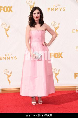 Carice van Houten kommt am Sonntag, den 20. September 2015, bei den Primetime Emmy Awards 67. im Microsoft Theater in Los Angeles an. Stockfoto